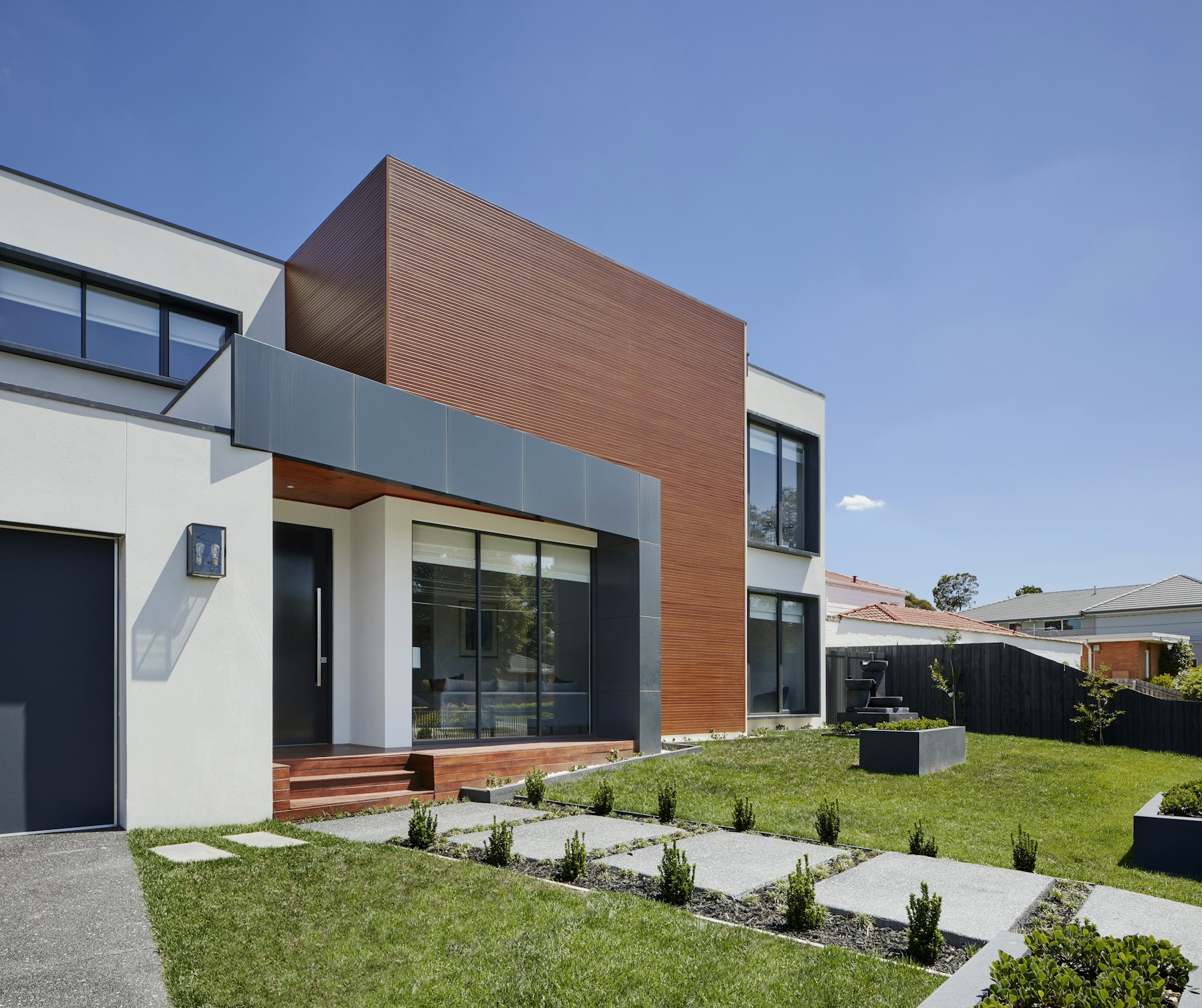 Budapest Family House – kortárs lakóépület illusztráció
